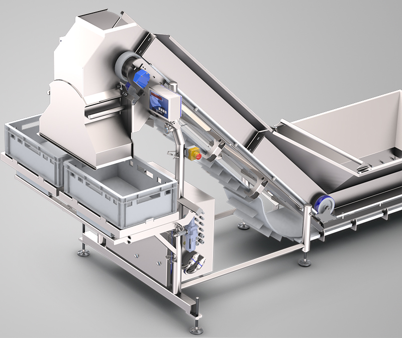 The MARELEC batch weigher uses a hopper scale or pocket weigher to make create fixed -weight batches consisting out of numerous products.