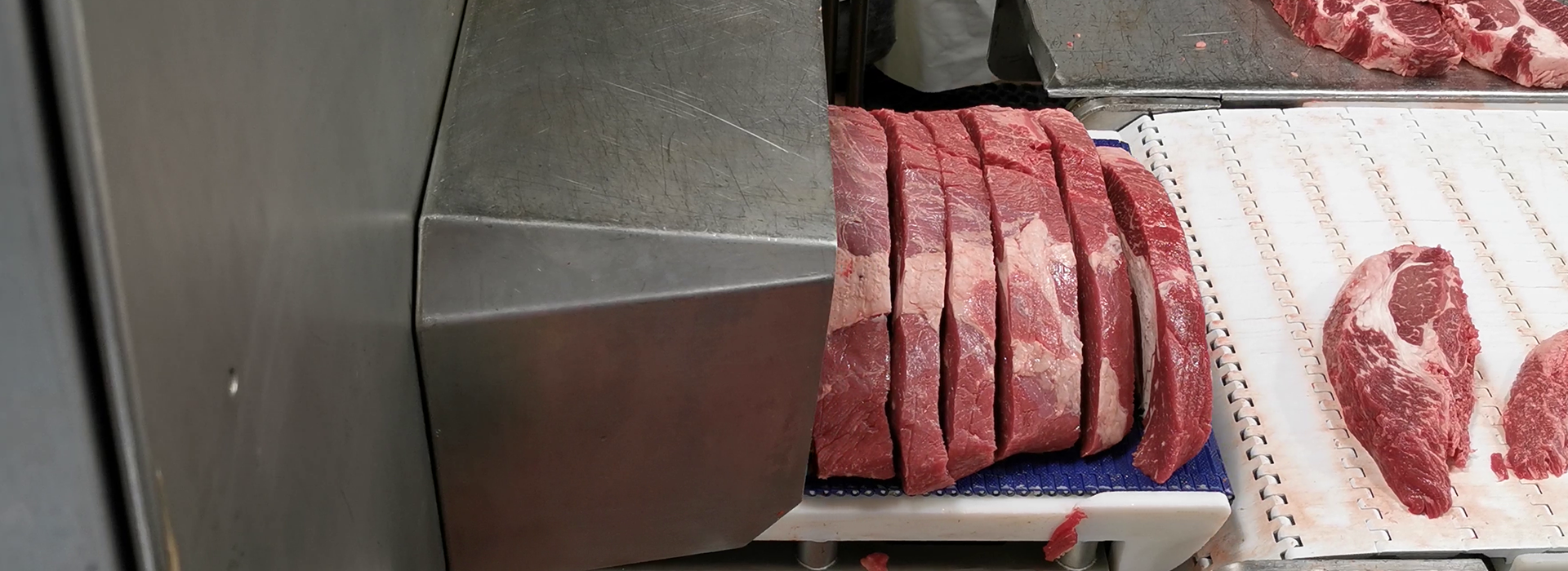 Portion cutter PORTIO 3D for cutting steaks, strip loin, rib eye, tenderloin, pork loin
